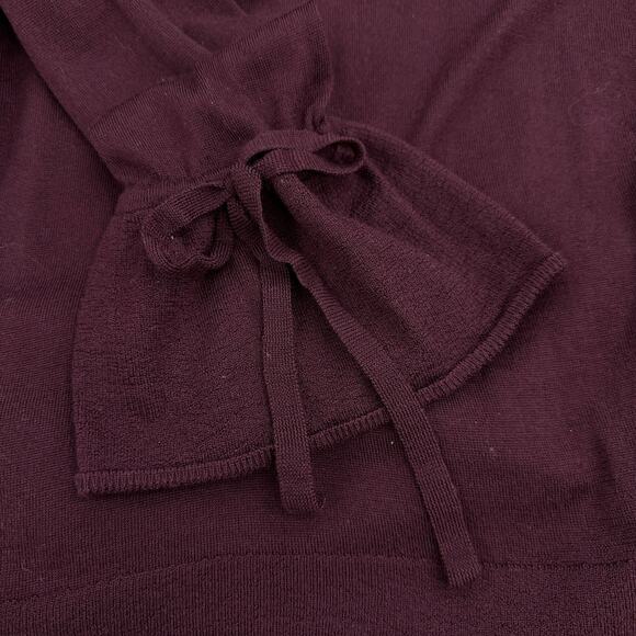 J Crew Womens Size XXS Sweater Merino Wool Bell Sleeve High Low Hem V Neck - Picture 13 of 16